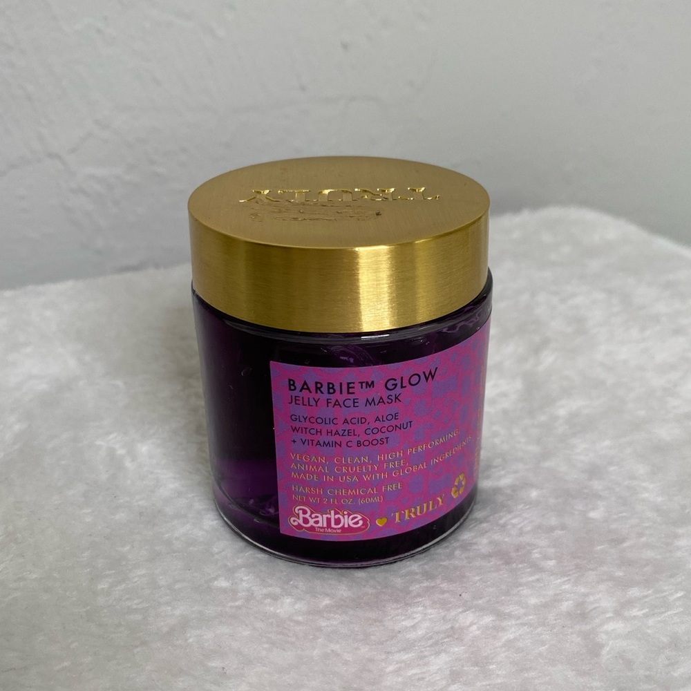 NWT Barbie x Truly jelly glow face Mask